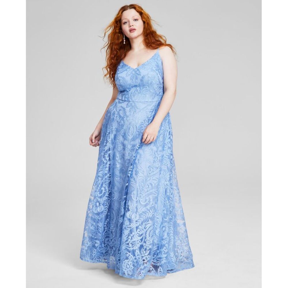 Speechless Trendy Plus Size Embroidered Gown